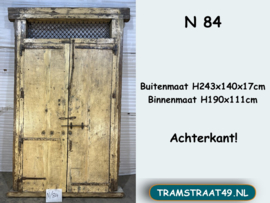 Indiase deur met kozijn N84