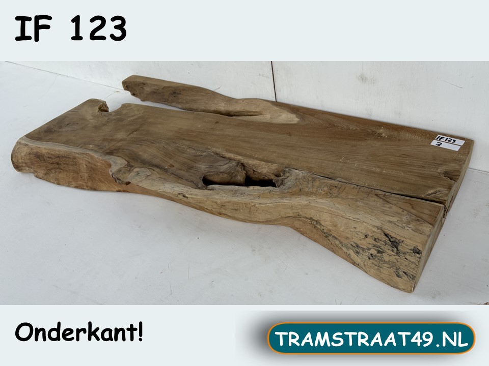 Teak wortel plank IF123 (92x40cm)