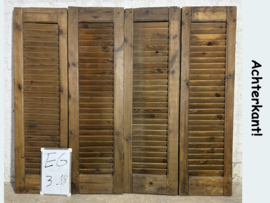 Lage franse shutters EG3-18 (set van 4 shutters)