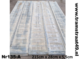 Metalen legplank 215cm A-kwaliteit