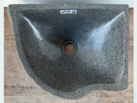 Hoek lavabo riviersteen MP155