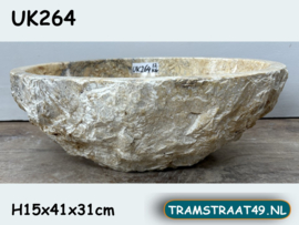 Lavabo natuursteen marmer meerkleurig UK264 (41x31cm)