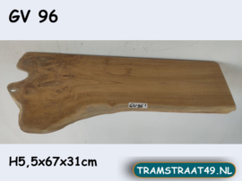 Teak wortel lavabo opzet plank GV96