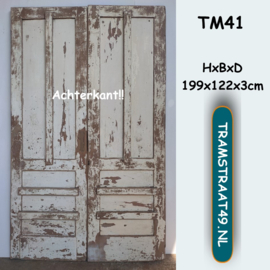 Hight vintage door teak wood TM41