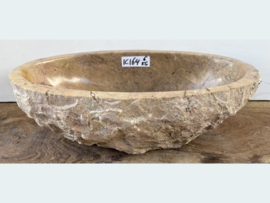 Kleurige fontein toilet riviersteen ovaal IC164 (36x21cm)