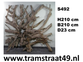 Teak root deco (210x210cm)