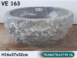 Natuursteen wastafel grijs VE163 (37x32cm)