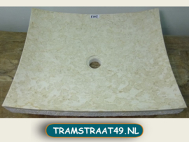 Riviersteen opzetwaskom beige (50x40cm)