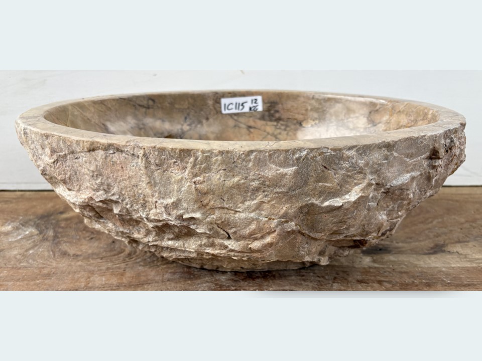 Kleurige waskom natuursteen IC115 (40x31cm)