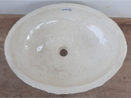 Natuursteen waskom crème VV326 (52x41cm)