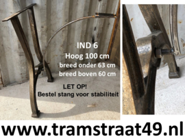 Bartafel tafelpoten 100cm hoog - set van twee IND6