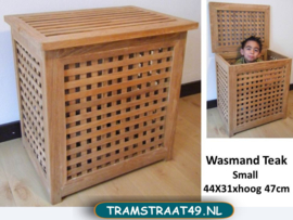 Wasmand van teakhout Small