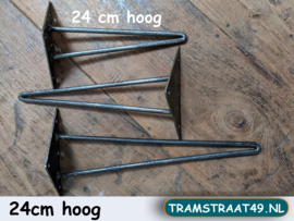 Salontafel poten | 24 cm hoog | per stuk