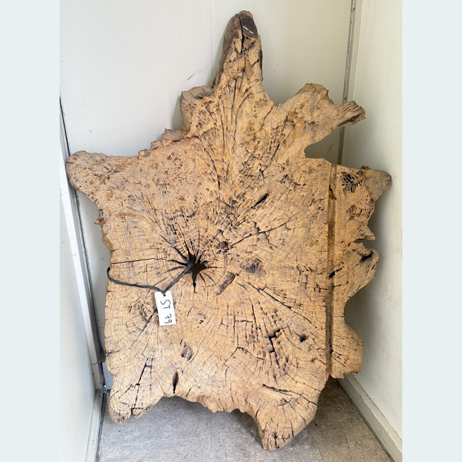 Verweerd teakhout boomschijf XL ST79 (110x80cm)