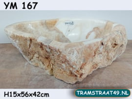 Natuursteen onyx wasbak YM167 (56x42cm)