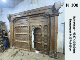 Oude grote deuren teak hout N108