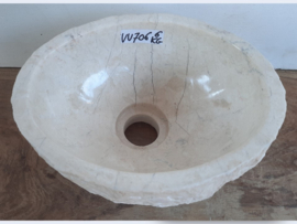Marmeren waskom toilet wit/beige VV706 (26x21cm)