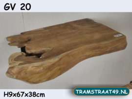 Plank van teak wortel GV20