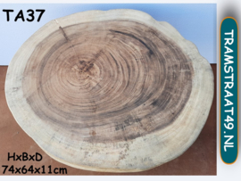 Bijzettafel suar hout TA37 (74x64cm)