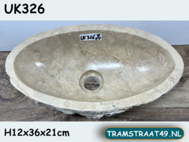 Smalle ovale fontein wc meerkleurig UK326