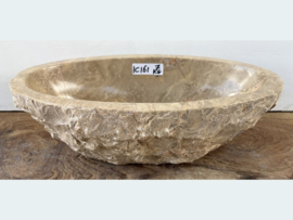 Ovale fontein wc riviersteen kleurig IC161 (36x21cm)