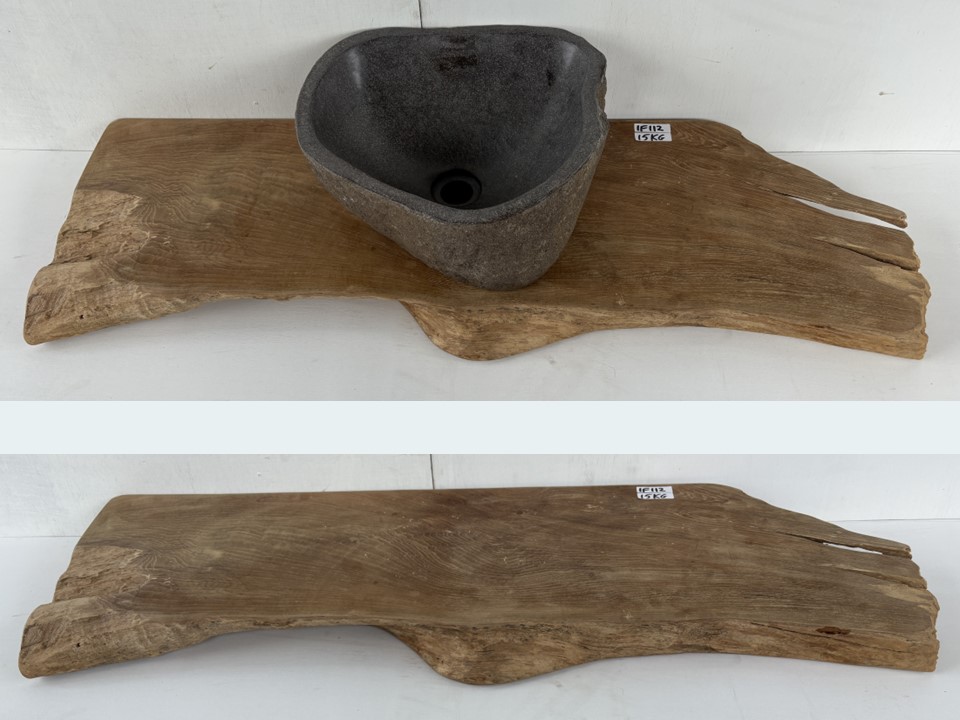 Teak wortel plank IF112 (110x38cm)
