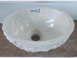 Fontein toilet wit/beige SD217 (26x21cm)