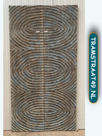 Wandpanelen houtsnijwerk 190cm hoog PP02