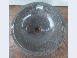 Ronde wastafel marmer grijs VE103 (41x41cm)