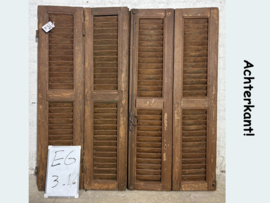 Franse lage louvre luiken (set van 4 luiken) EG3-16
