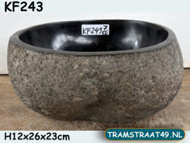 Natuursteen wasbak wc KF243 (26x23cm)