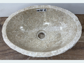 Beige wasbak wc riviersteen UK292 (36x26cm)