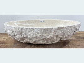 Badkamer waskom wit/beige IC16 (61x41cm)