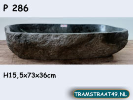 Lange wastafel natuursteen P286 (73x36cm)