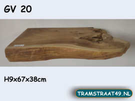 Plank van teak wortel GV20