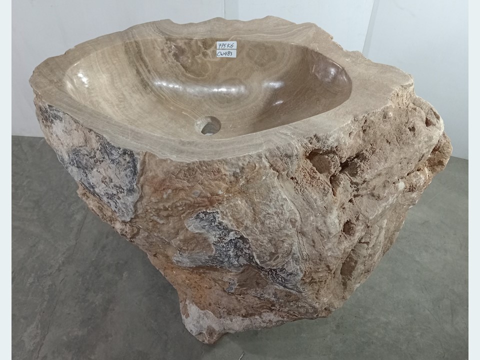 Staande wasbak onyx CW483 (H89cm)