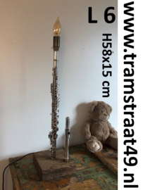 Dwarsfluit tafellamp - muziekinstrument lamp