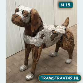 Beeld staande hond XL N15 (108 cm)