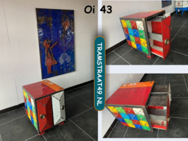 Oliedrum salontafel / nachtkastje Oi43