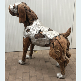 Beeld staande hond XL N15 (108 cm)