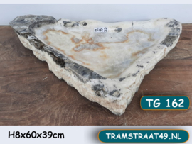 Natuursteen onyx schaal / fruitschaal TG162 (60x39cm)