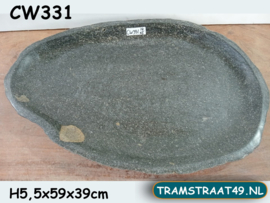 Riviersteen waterschaal groot CW331 (59x39cm)