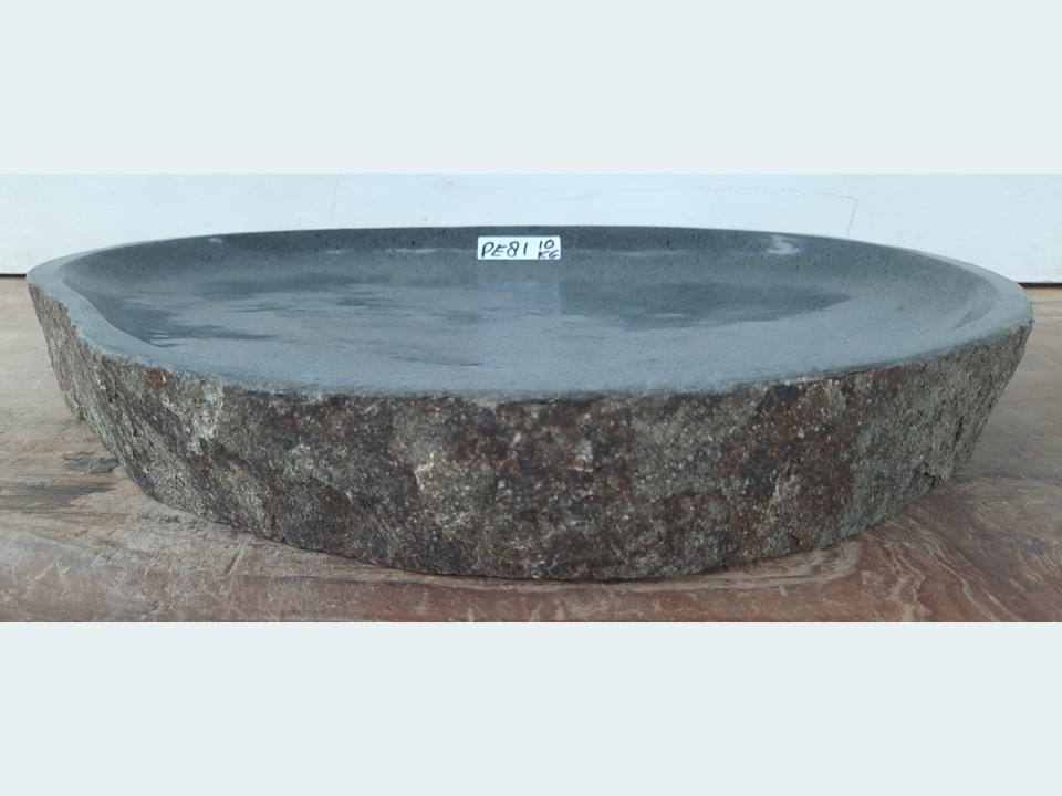 Vogel drinkschaal riviersteen PE81 (43x36cm)