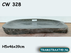 Vogelbad uit natuursteen groot CW328 (46x39cm)