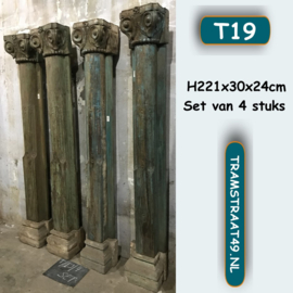 Oude pilasters - 4 stuks T19