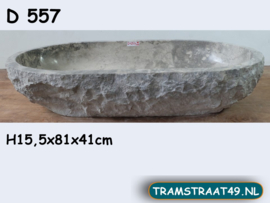 Waskom trog van marmer D557 (81x41cm)