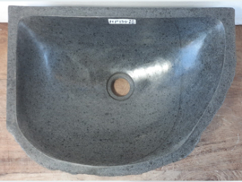 Driehoek lavabo riviersteen MP134
