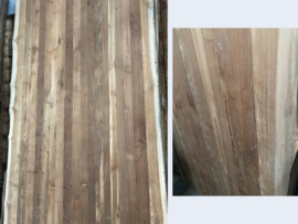 Lange tafelblad van teakhout TBT (300x ±95cm)