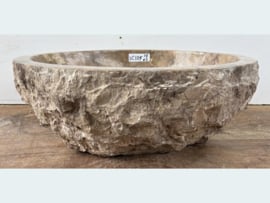 Pompbak riviersteen kleurig IC125 (41x36cm)