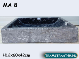 Ammoniet fossiel waskom vierkant MA8 (60x42cm)